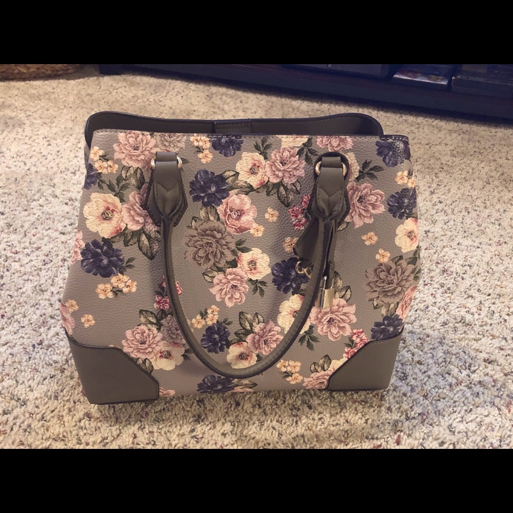 Nine West Floral Handbag Satchel